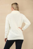 CAWL NECK CABLE KNIT JUMPER