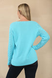 V NECK CABLE JUMPER