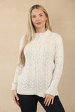 CABLE ZIP UP CARDIGAN