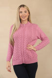 CABLE ZIP UP CARDIGAN