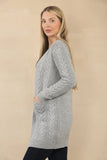 CABLE DESIGN EDGE TO EDGE LONG CARDIGAN