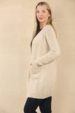 CABLE DESIGN EDGE TO EDGE LONG CARDIGAN
