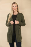 CABLE DESIGN EDGE TO EDGE LONG CARDIGAN